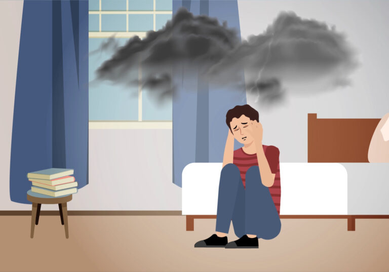 Mental pain - what everybody should know​ about suicide -person with pain